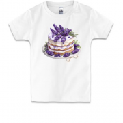 Дитяча футболка з лавандовим тістечком
