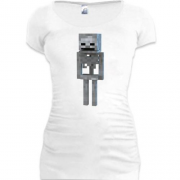 Подовжена футболка Minecraft Скелет