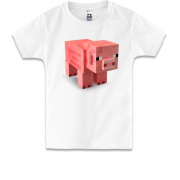 Дитяча футболка Minecraft Pig