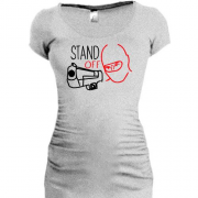 Подовжена футболка Standoff контурний силует