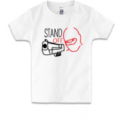 Детская футболка Standoff контурный силуэт