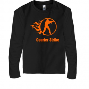 Детская футболка с длинным рукавом Counter Strike со стилизованн