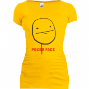 Женская удлиненная футболка Poker Face