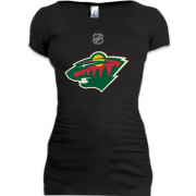 Женская удлиненная футболка Minnesota Wild (3)