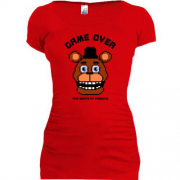 Подовжена футболка FNAF Freddy Game Over