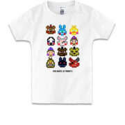 Детская футболка FNAF Pixel Toys