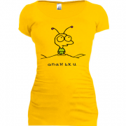Женская удлиненная футболка Опаньки
