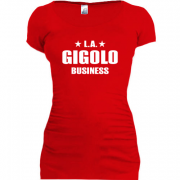 Женская удлиненная футболка La Gigolo Bussiness