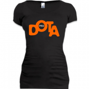 Женская удлиненная футболка Dota pro 2