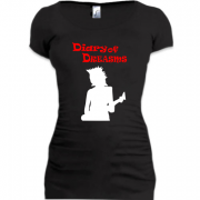 Женская удлиненная футболка Diary of Dreams