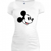 Женская удлиненная футболка с Мики