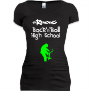 Женская удлиненная футболка High School Rock'n'Roll