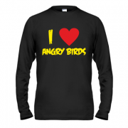 Чоловічий лонгслів I love Angry Birds