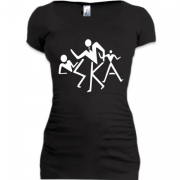 Женская удлиненная футболка SKA 2