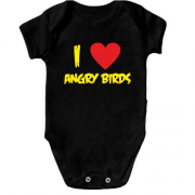 Детское боди "I love Angry Birds"