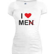 Женская удлиненная футболка Люблю себя