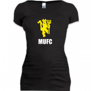 Женская удлиненная футболка MU FC devil 2