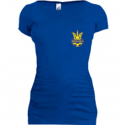 Женская удлиненная футболка Сборная Украины 2