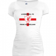 Женская удлиненная футболка Pride Of England