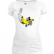 Женская удлиненная футболка Мики Вираж