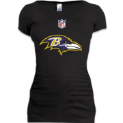 Женская удлиненная футболка Baltimore Ravens