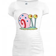 Женская удлиненная футболка Гэри Стар (Губка Боб)
