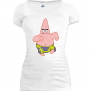 Женская удлиненная футболка Патрик (Спанч Боб)