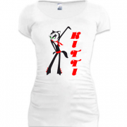 Женская удлиненная футболка kitti