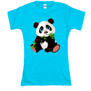 Футболка панда с бамбуком