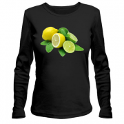 Жіночий лонгслів з лимонами і лаймом