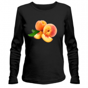 Жіночий лонгслів з абрикосами