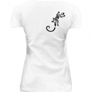 Женская удлиненная футболка Саламандра