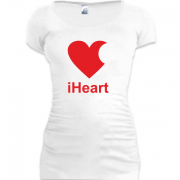 Женская удлиненная футболка iHeart