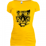 Подовжена футболка з тигром (контур)
