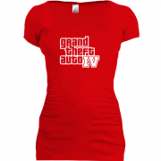 Женская удлиненная футболка Grand Theft Auto 4