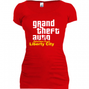 Женская удлиненная футболка Grand Theft Auto Liberty City 2