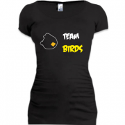 Женская удлиненная футболка Team birds