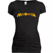 Женская удлиненная футболка Helloween