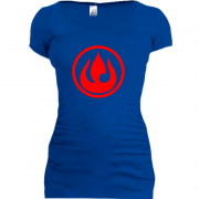 Женская удлиненная футболка Fire Nation