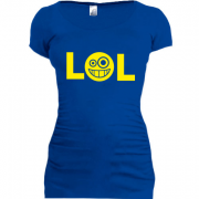 Женская удлиненная футболка LOL