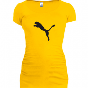 Женская удлиненная футболка с лого Puma