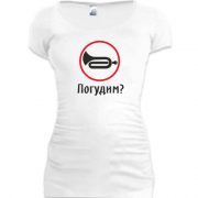 Женская удлиненная футболка Погудим