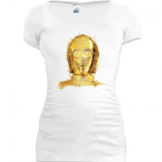 Женская удлиненная футболка Star Wars Identities (C-3PO)