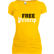 Женская удлиненная футболка Free Princip
