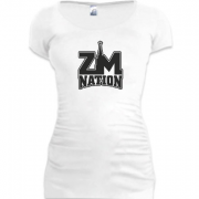 Женская удлиненная футболка ZM Nation