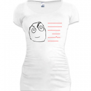 Женская удлиненная футболка FFUU.....-....