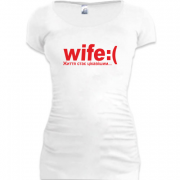 Женская удлиненная футболка Wife