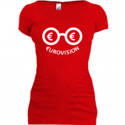 Женская удлиненная футболка Евровидиние