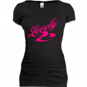 Женская удлиненная футболка Lovely