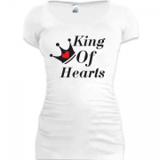 Женская удлиненная футболка Queen of Hearts